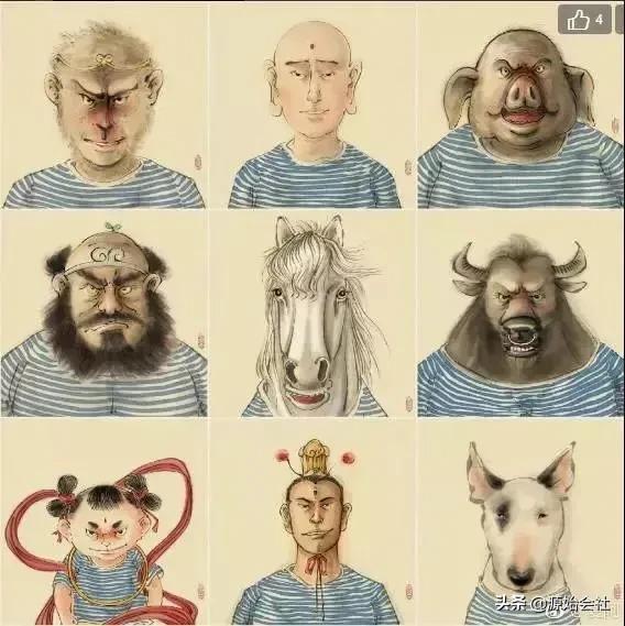 国画还能这么玩?钟馗打台球,孙悟空猪八戒拍证件照…