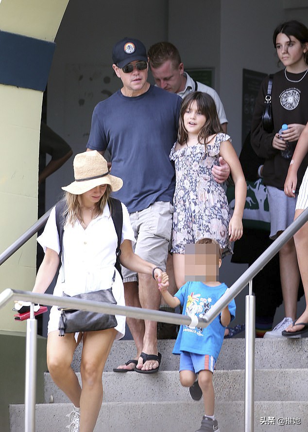 马特达蒙携妻参加威尼斯电影节,马特达蒙全家