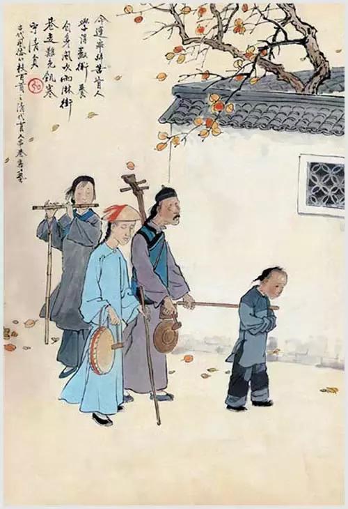 100首诗词100张风俗图太美了,100幅中国古风俗画
