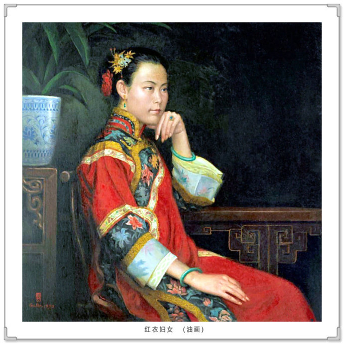 文化高级感十足的青绿山水画,古典山水写实油画作品