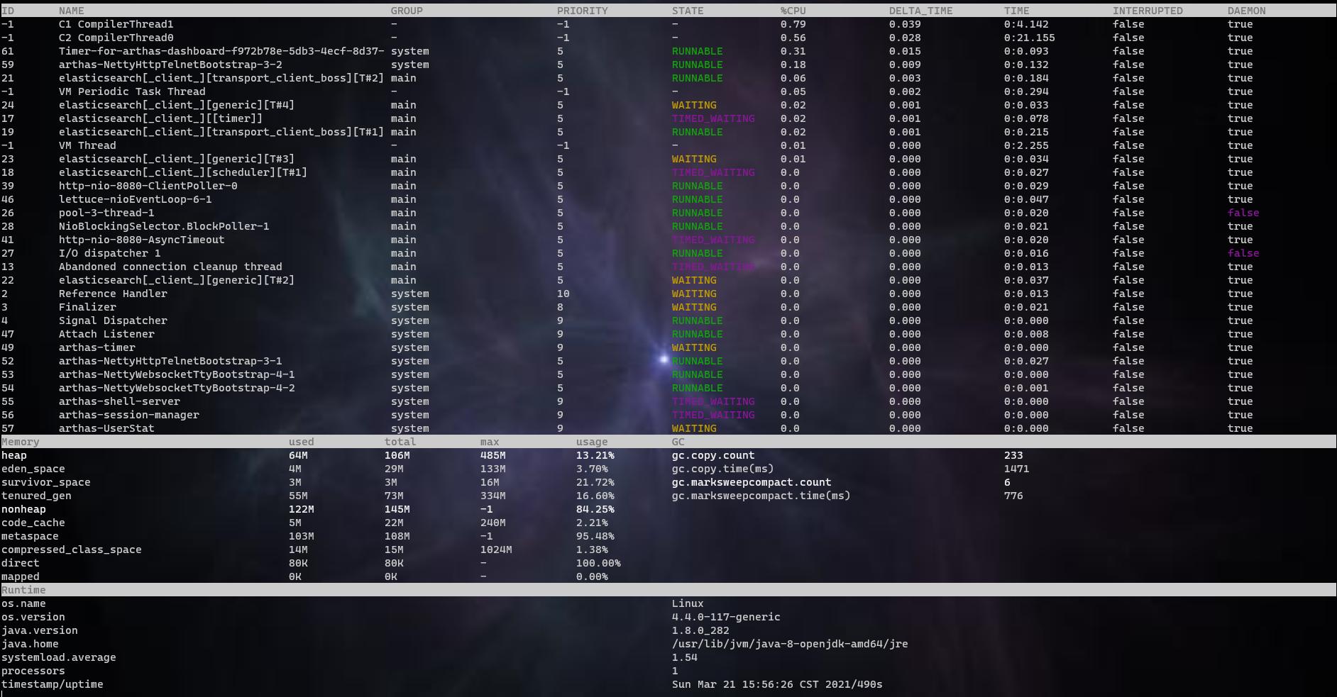 常用的清除gc方法,查看gc情况的命令