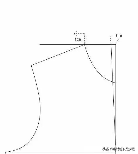 宽松短款女装裁剪尺寸,大下摆女装裁剪图