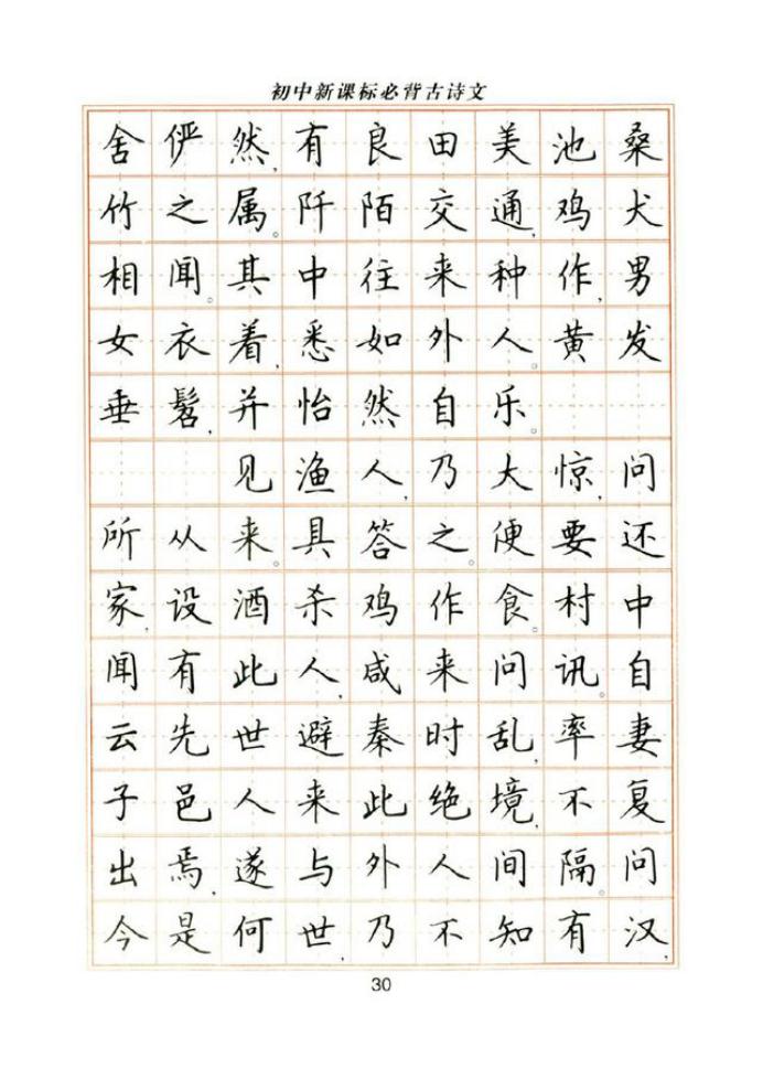 卢中南钢笔楷书皇甫诞碑,卢中南楷书成语字帖