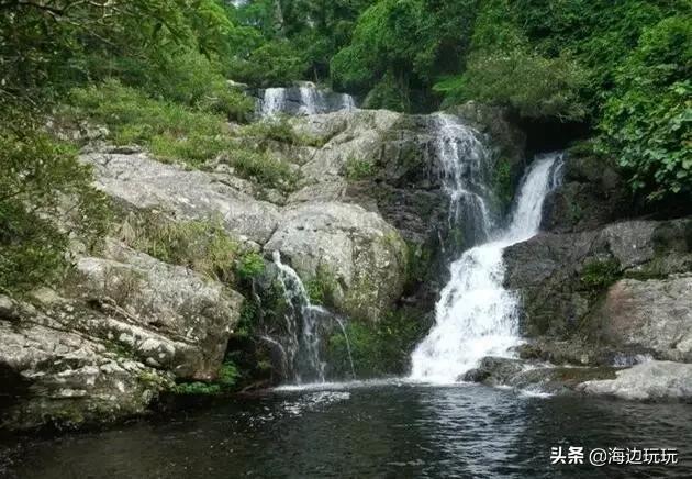 海南古银瀑布线路,海南兴隆情人瀑布