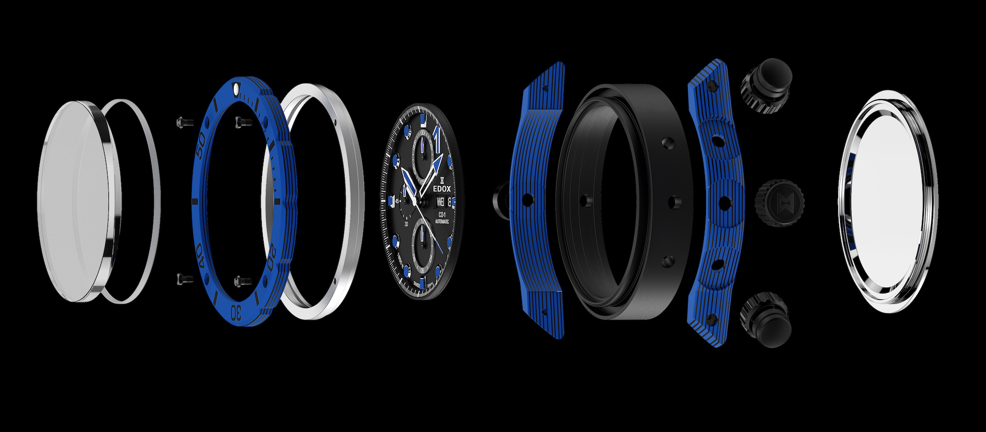 Edox依度CO-1Carbon计时码表——为海上竞速而生