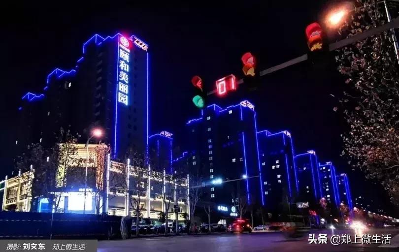 魅力小城夜景,魅力上街诗歌