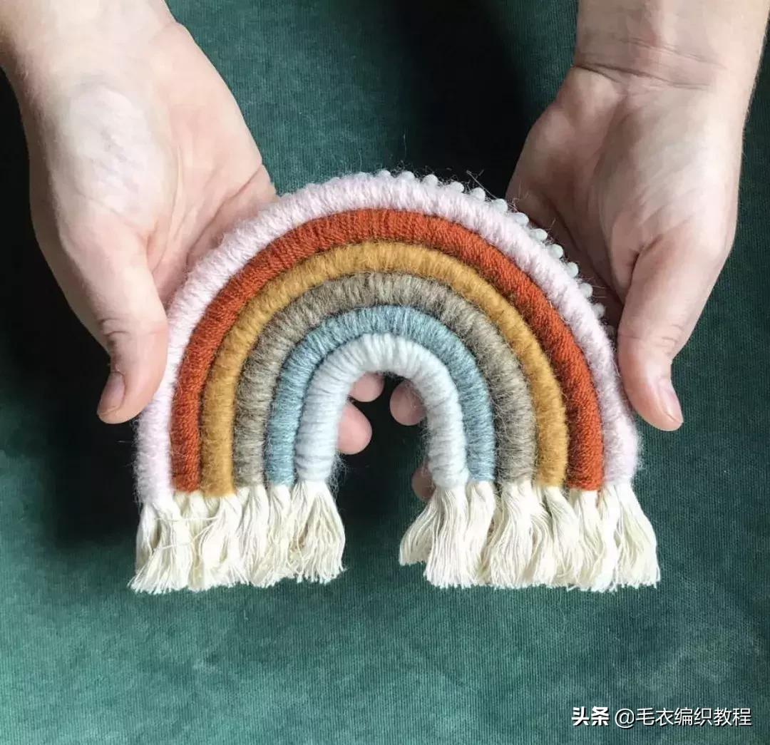 简单易做的挂毯,自制彩虹挂毯