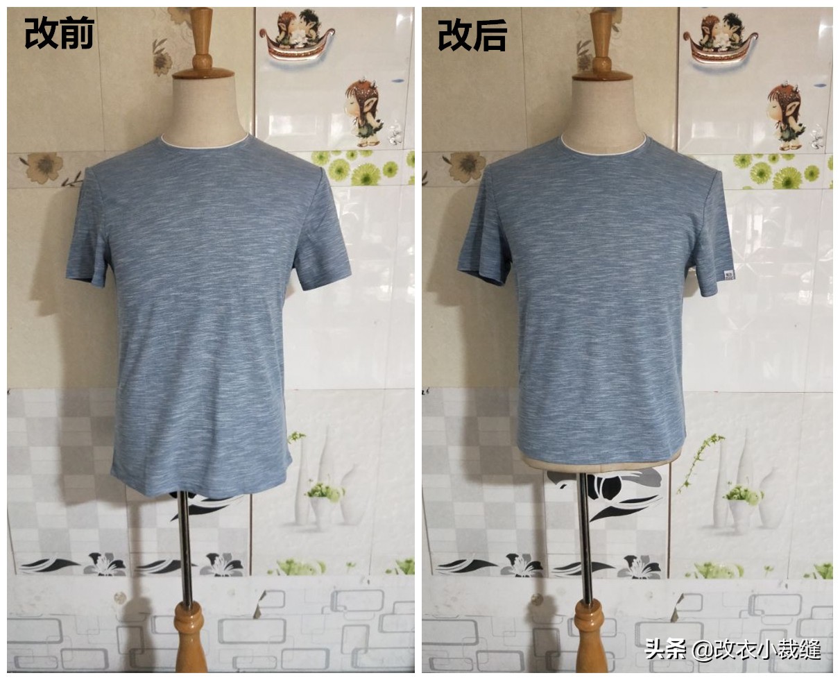短袖T恤长怎么改短,短袖t恤可以改短吗