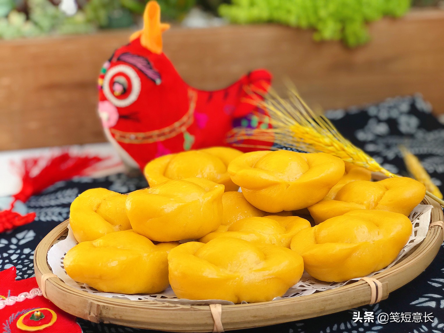 过年谁还吃馒头？土豪快来吃元宝！南瓜面粉，日进斗金，财源滚滚