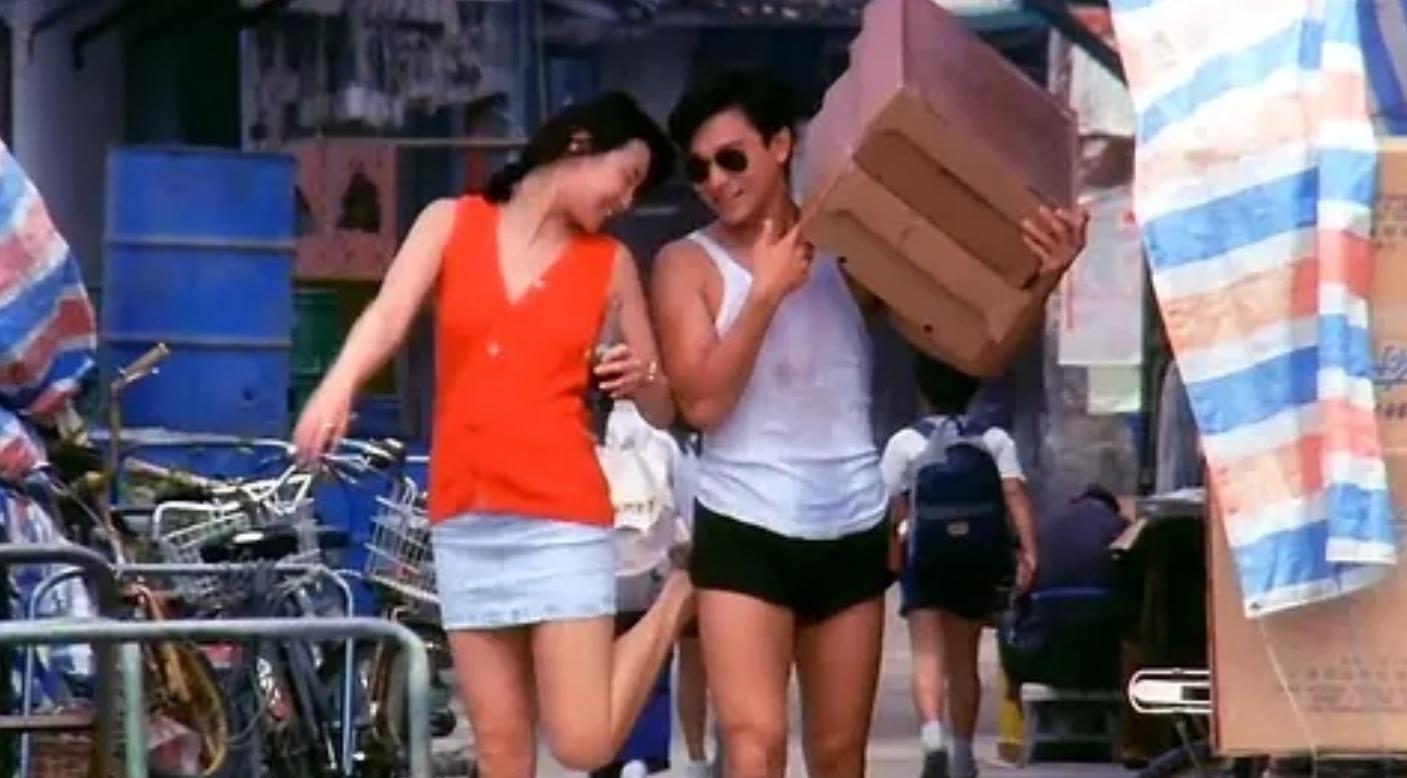 刘德华和张学友旺角卡门,旺角卡门张学友卖鱼蛋精彩片段