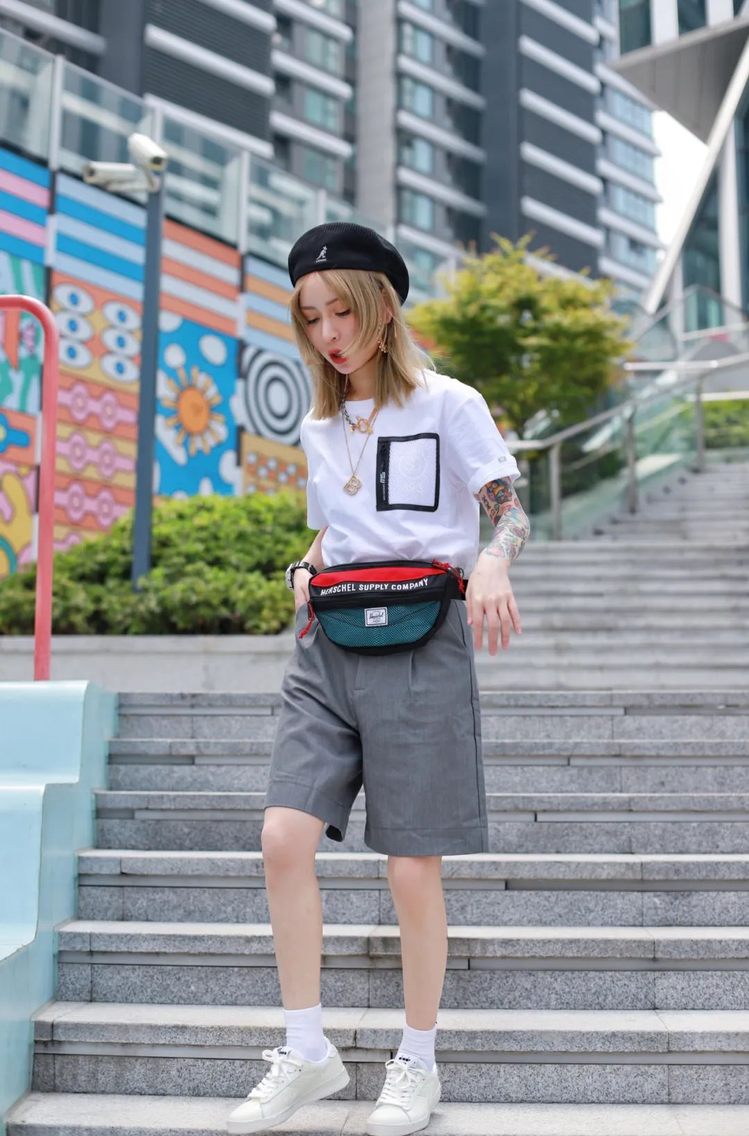 男生穿搭小配饰腰包,时尚穿搭腰包推荐