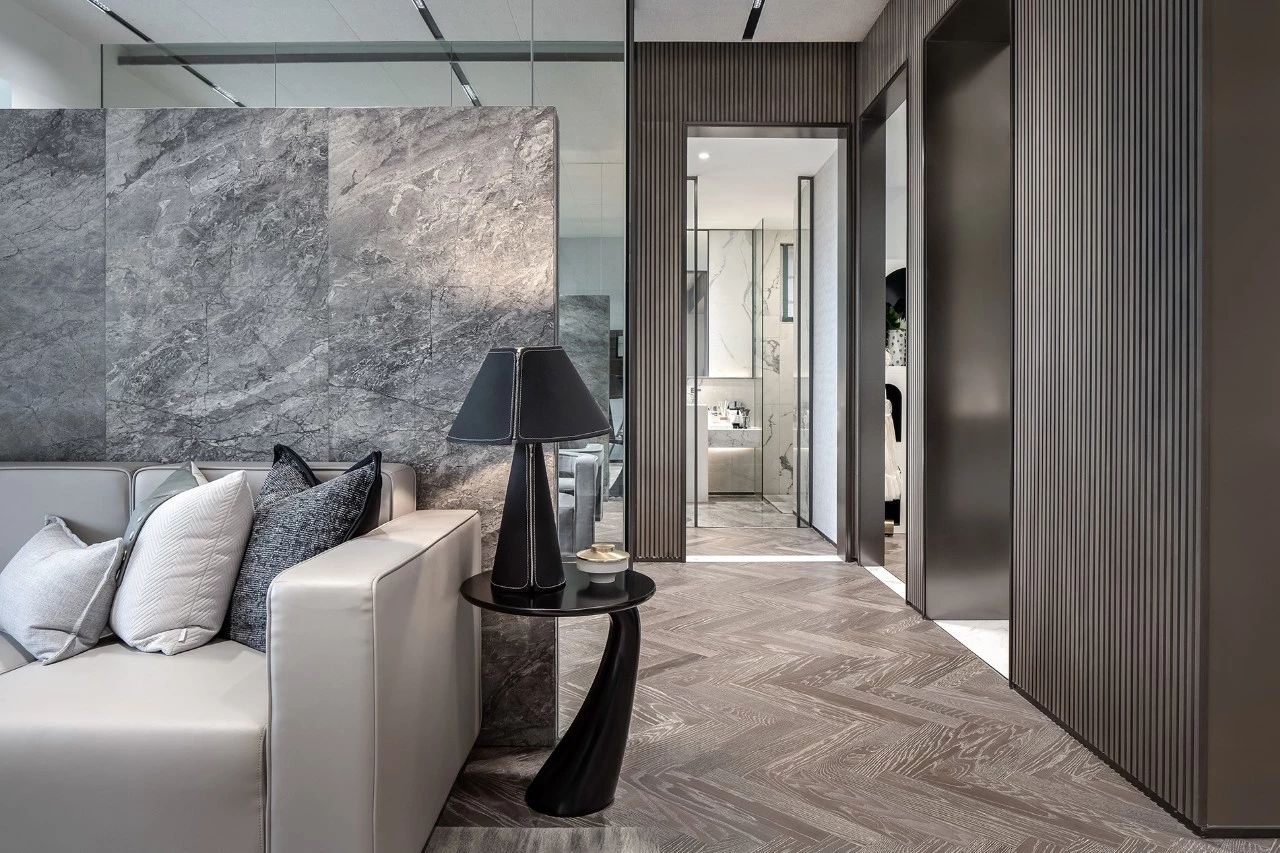 距离拥有一个爱马仕橙的家,不需要过多的费用,只需一片岩板设计