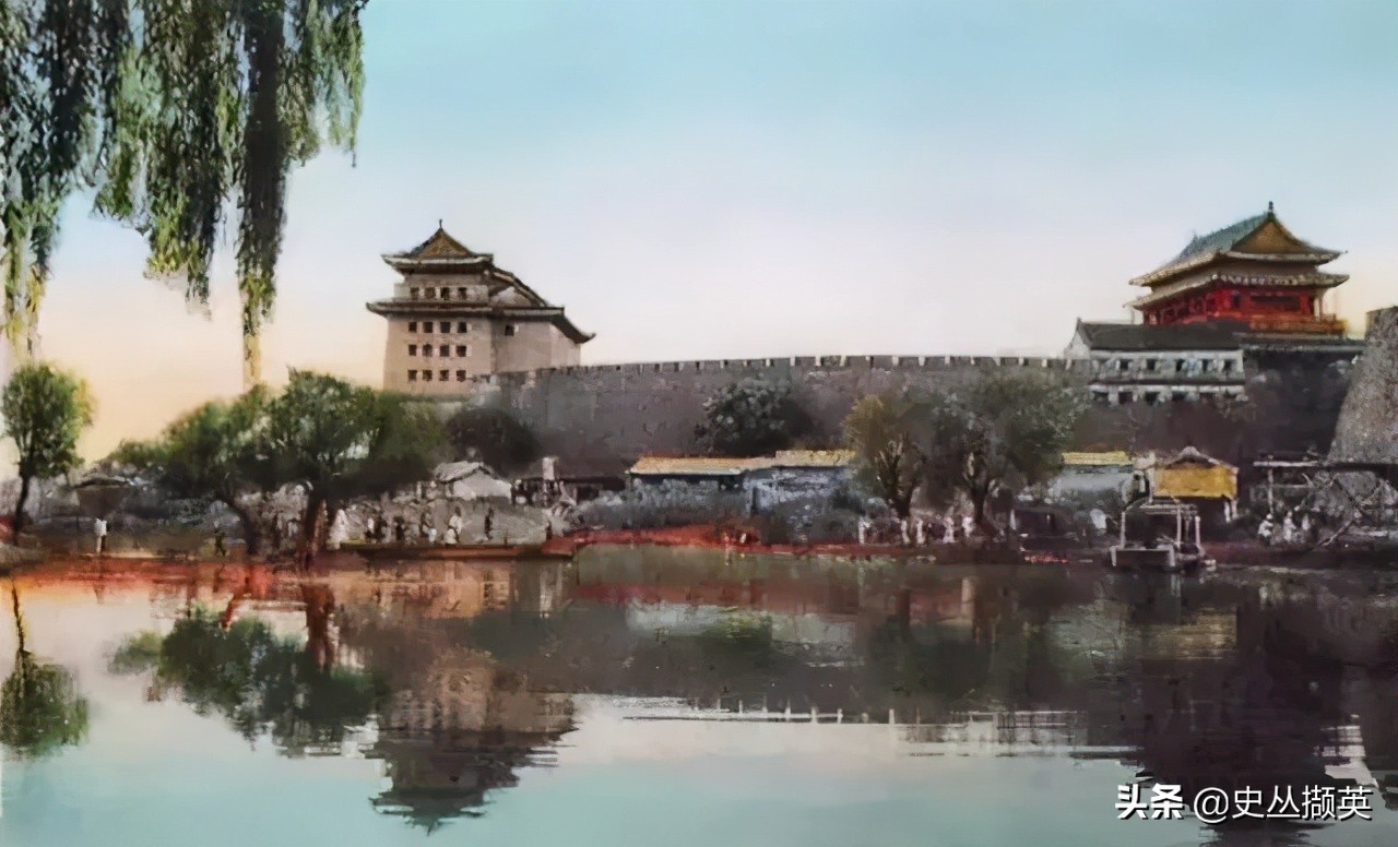 明清时期老北京安定门风貌,清末老北京的城门之永定门