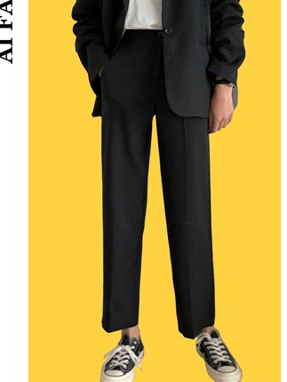 阔腿裤高腰百搭秋冬高级感,百搭洋气时髦阔腿裤秋冬