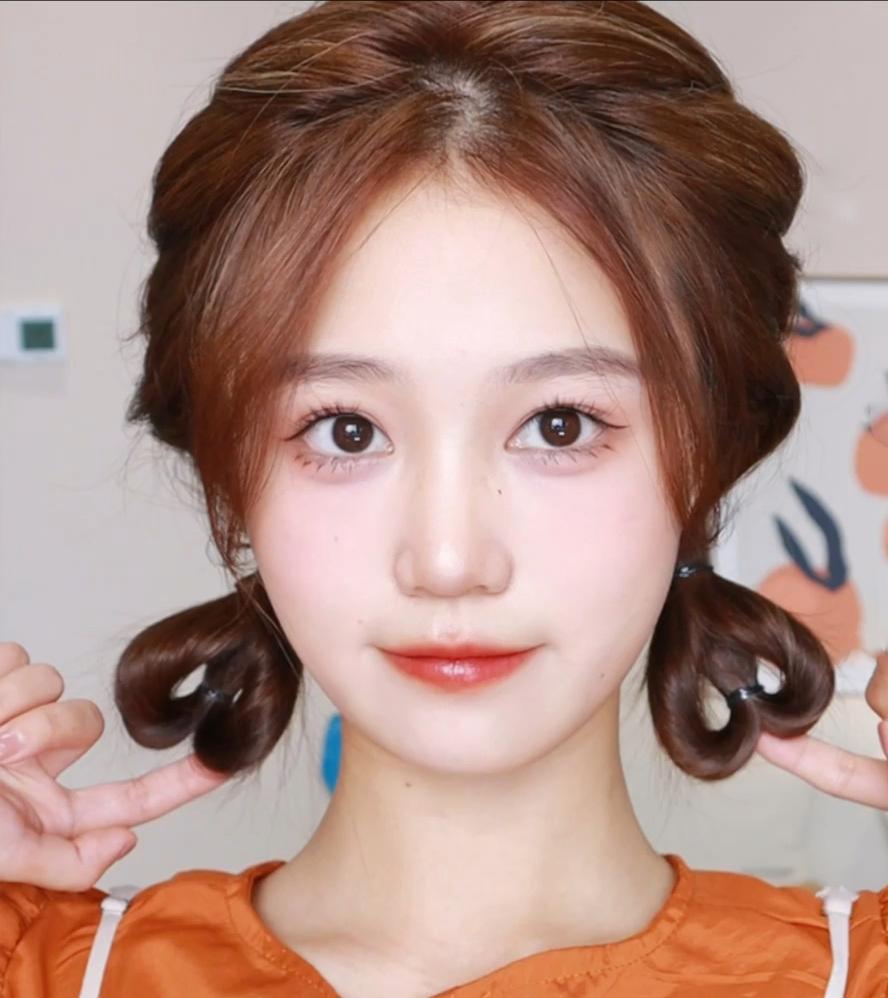 披着扎起来都好看的小个子发型,小个子发型150显高显气质广州