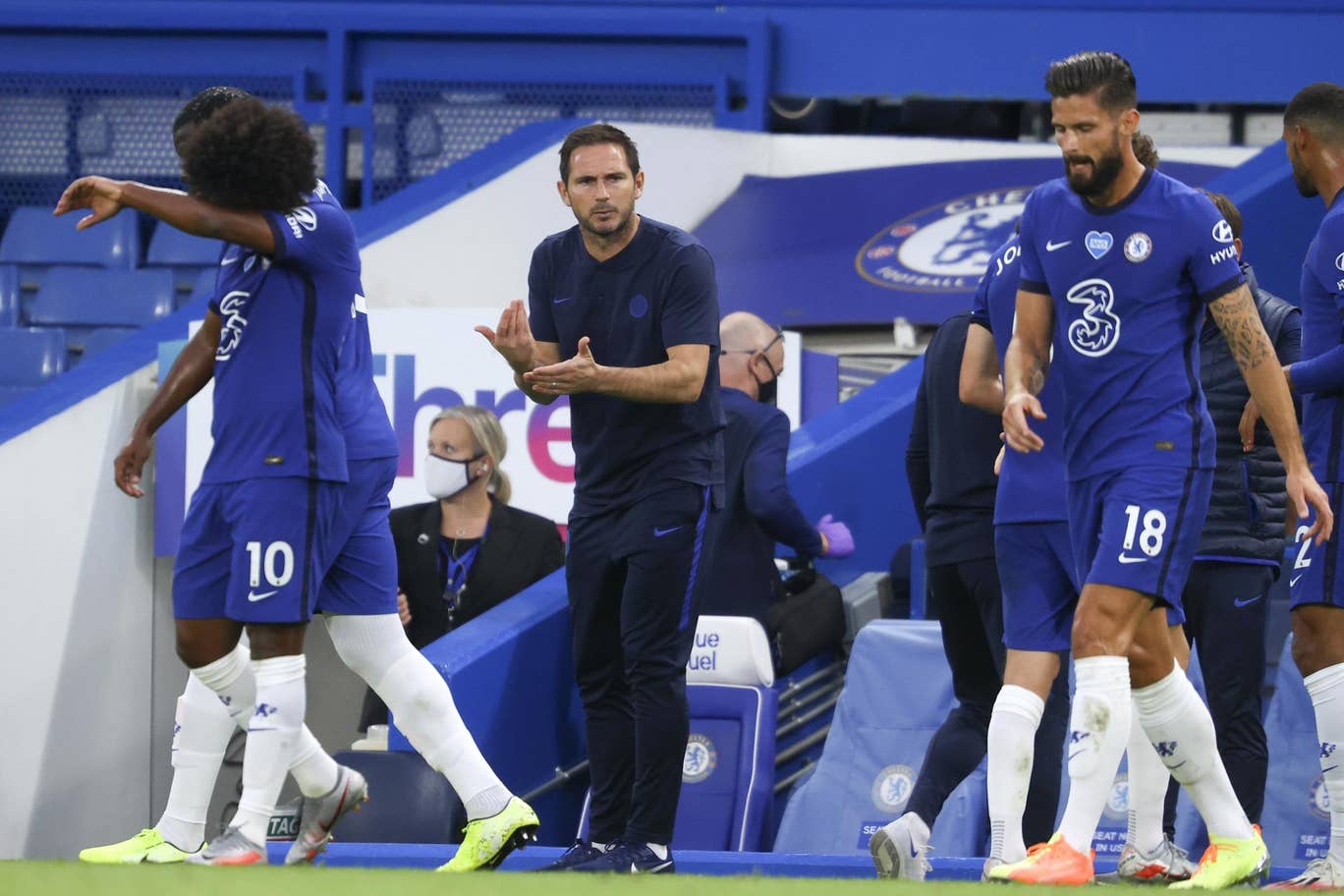 蓝军出击1-3,切尔西1-0送热刺