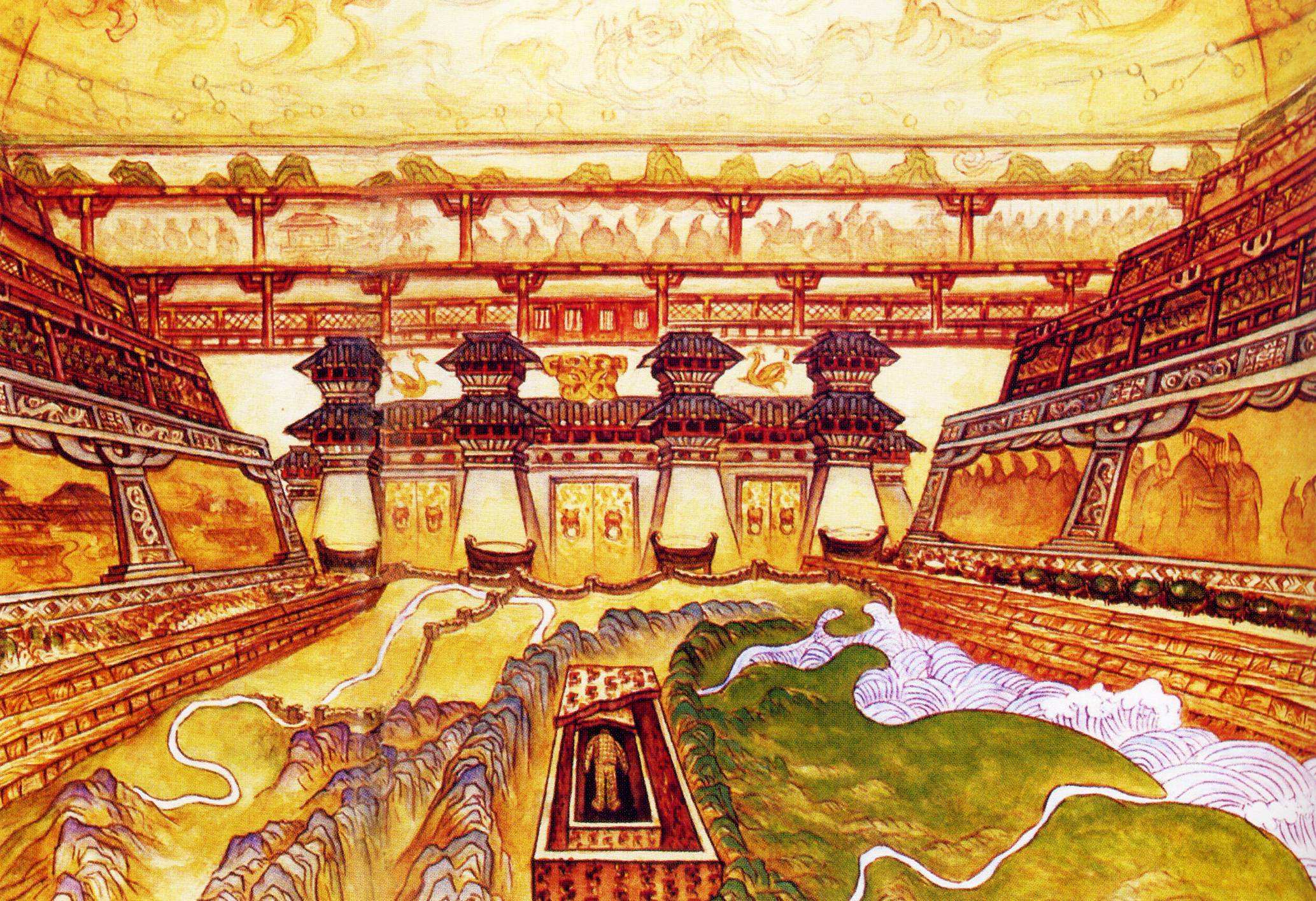 秦始皇陵中的水银江河,秦始皇陵水银江河规划