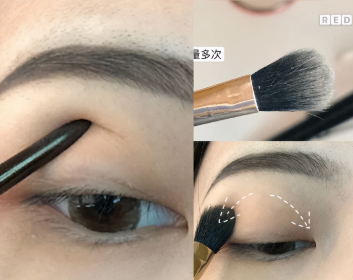 开眼角用什么颜色眼影,眼妆教程倒三角液体眼影