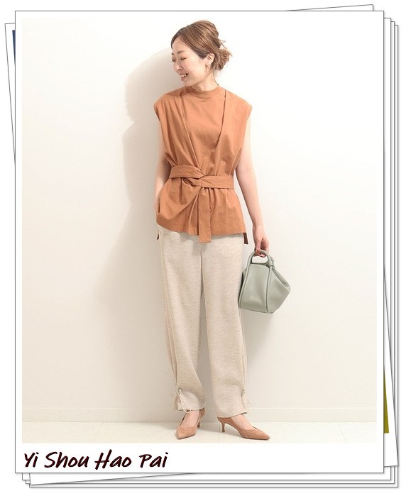 春夏米色裤子最佳搭配上衣,夏季米色裤子与上衣搭配图