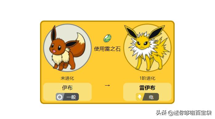 怎么使用雷之石进化,什么宝可梦能用雷之石