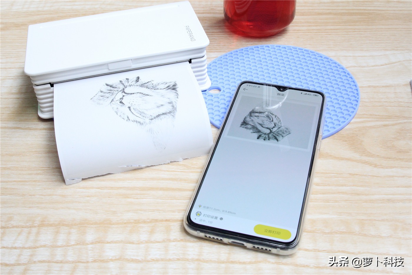 喵喵机第1代打印机,喵喵机打印机p2测评