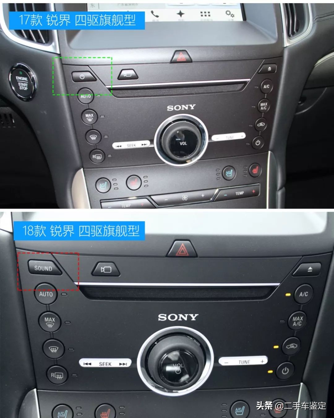 2016款福特锐界四驱豪锐版配置,福特锐界5座和7座区别油耗