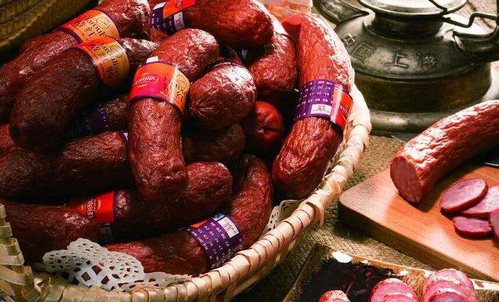 东北厨子大鹏哈尔滨红肠,东北特产俄罗斯风味红肠