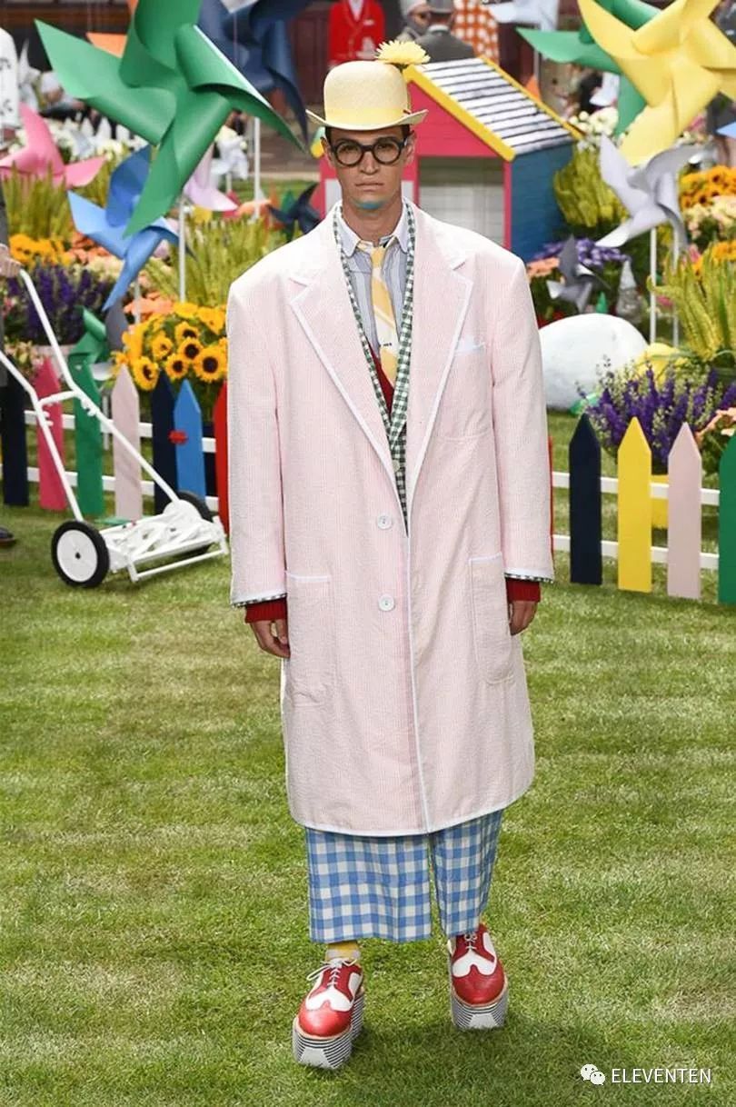 thombrowne2018男装,ThomBrowne2018春夏男装闭场造型