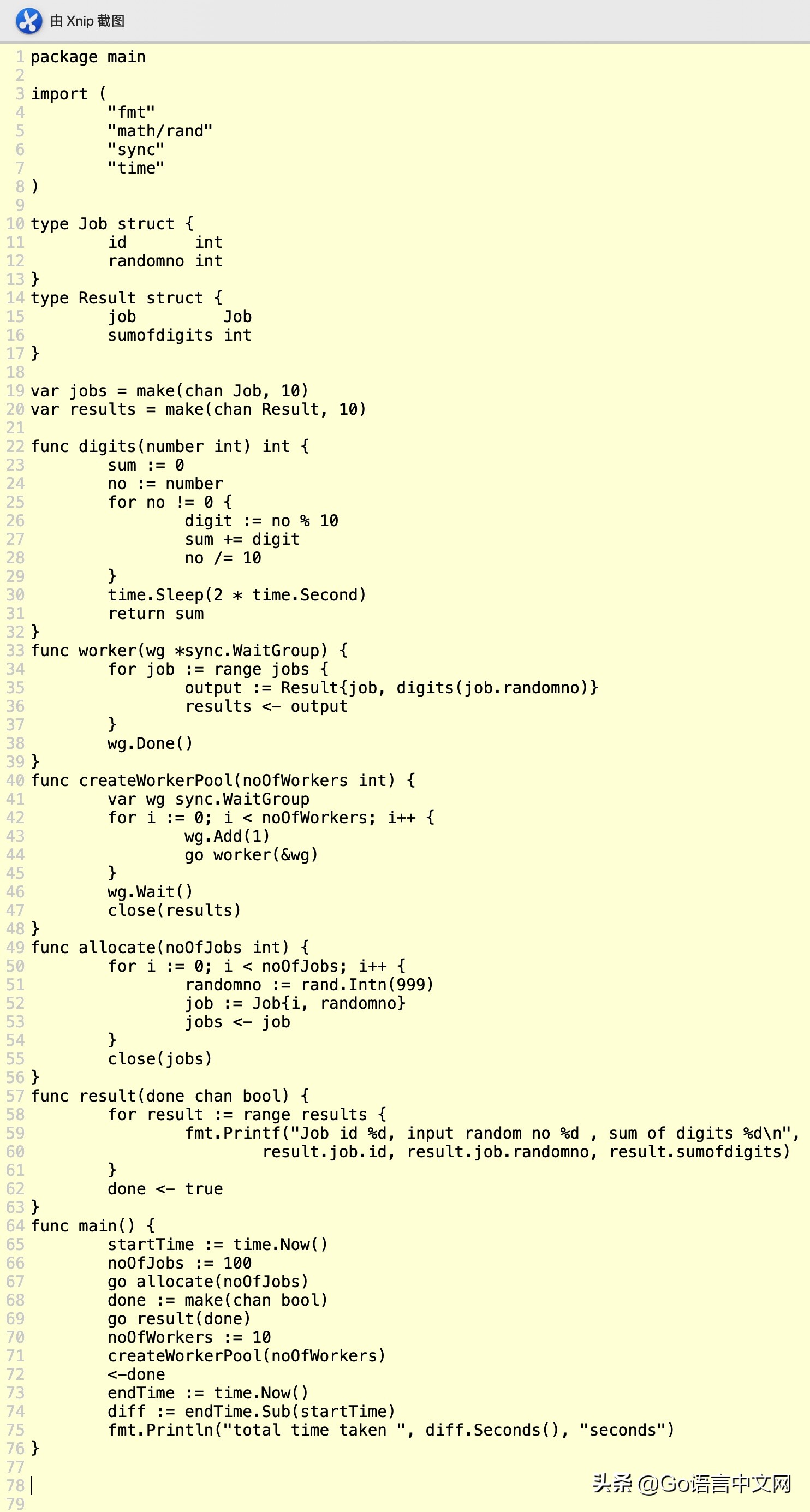 「GCTT出品」Go系列教程——23.缓冲信道和工作池
