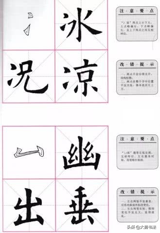 欧阳询楷书九成宫基本笔画怎么写,曹全碑基本笔画欧阳询楷书教学