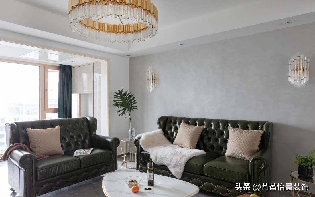 130平轻奢暖色风格,130平暗灰风格