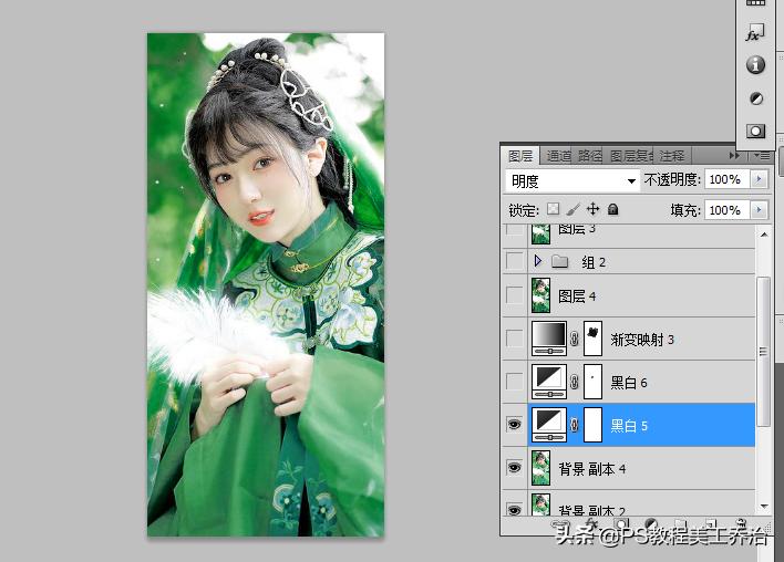 ps里面的黑白调色有什么技巧,ps调色技巧黑金色调实战详细教程