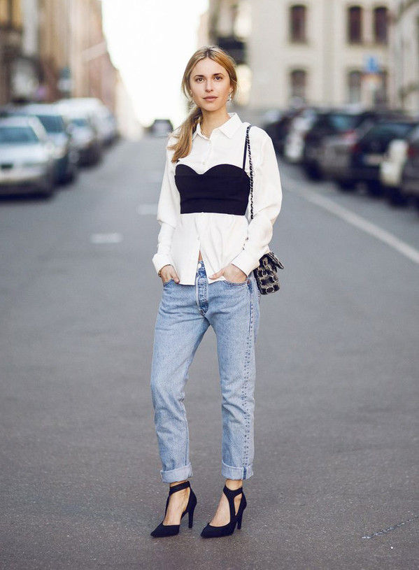 腿短的女生穿什么裤子显高,高腰裤小个子显腿直