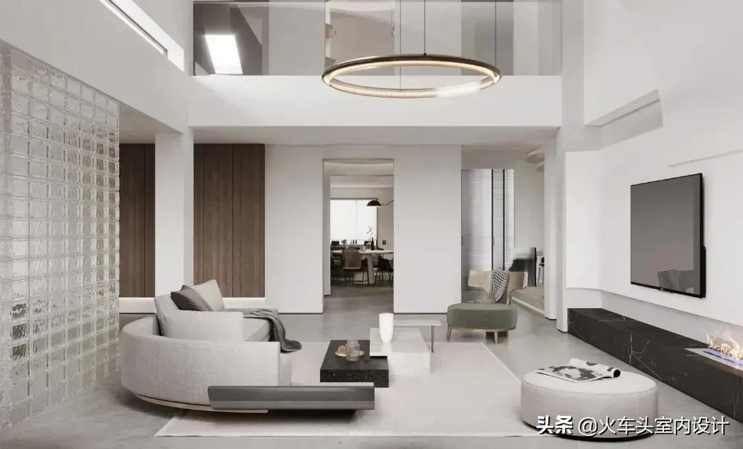 80款挑空客厅设计,大宅就该有这气势