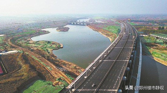 贾鲁河锦艺,贾鲁河边看融创龙府