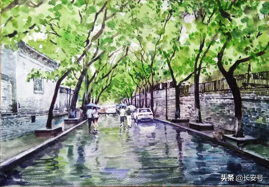 手绘老西安,西安手绘名胜古迹