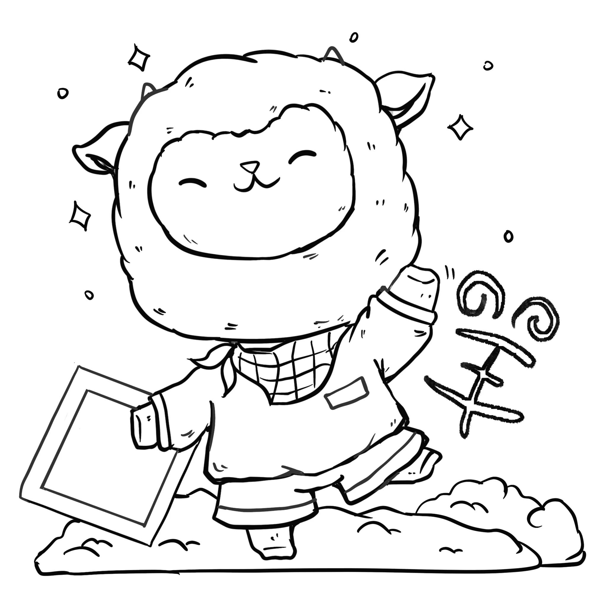 12生肖简笔画单个图片,12生肖简笔画全图图片