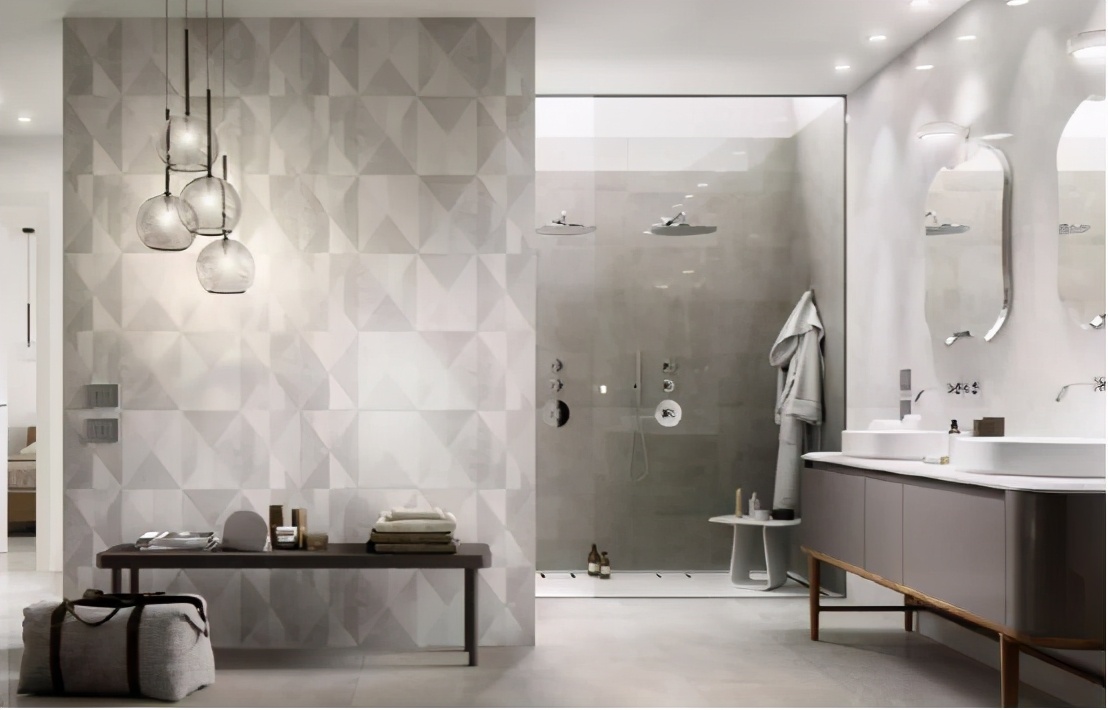 现代风格天花顶马赛克瓷砖效果图,阳台天台墙面马赛克瓷砖效果图