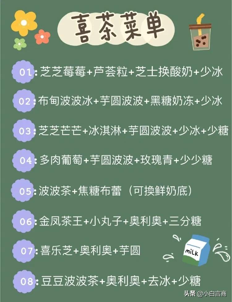 快收下这份最全奶茶“隐藏菜单”