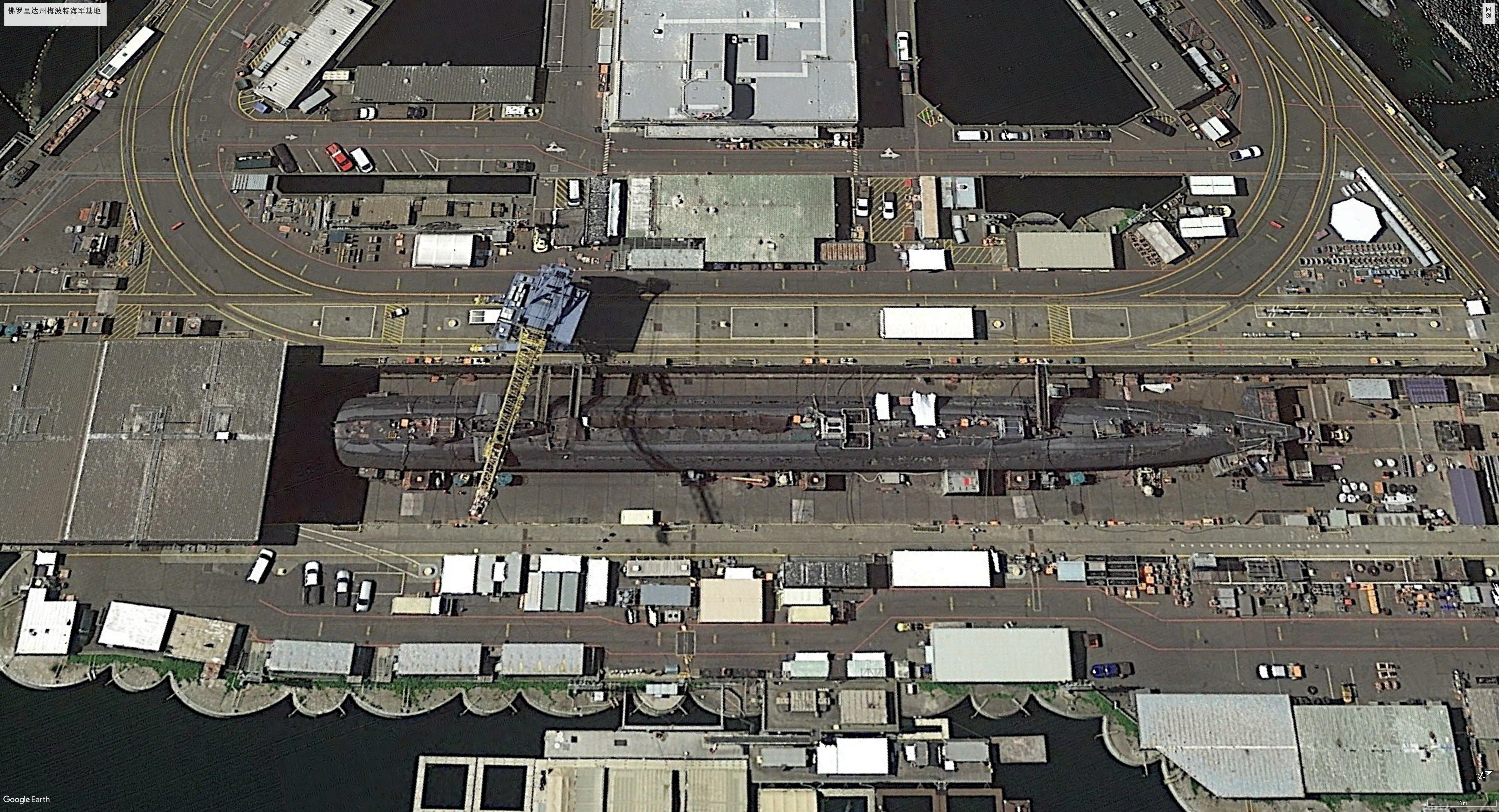 卫星地图观看美军海外军事基地,美军军事基地真实影像