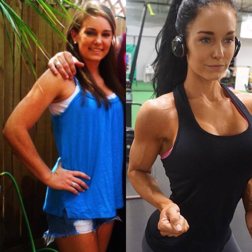 马甲线，前凸后翘，7岁接触健身，大学毕业后获得多次比基尼冠军