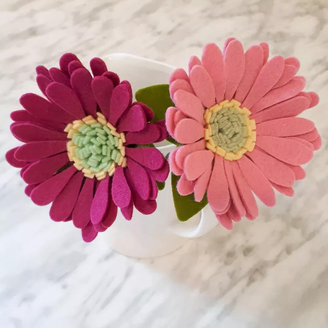 不织布仿真花束制作方法,不织布立体花制作教程清明节