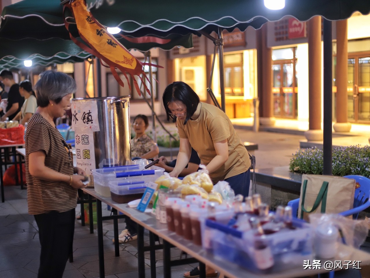 绍兴上虞中华孝德园夜市,绍兴网红打卡地夜市