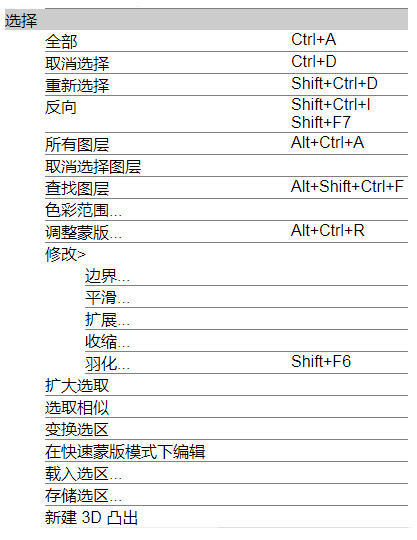 pscs6变形快捷键,pscs6所有快捷键大全