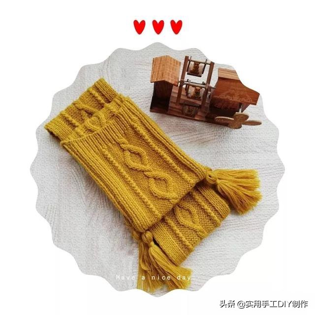 两种颜色帽子围巾一体编织教程,带帽子的围巾编织教程