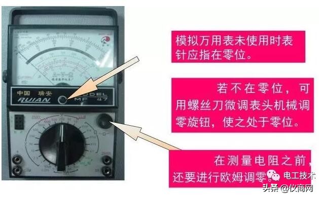 仪表万用表使用入门图解,万用表的使用方法详细图解