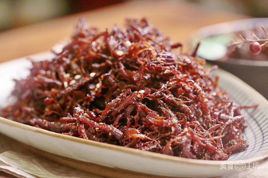 香辣爽口灯影牛肉丝,超好嚼的牛肉干吃货必备零食