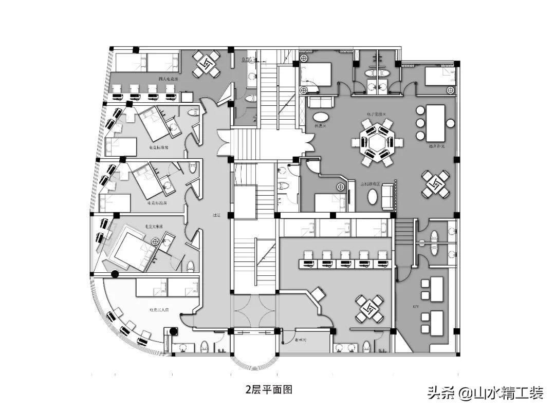 合肥公装公司「山水精工装」丨|赛铂电竞酒店
