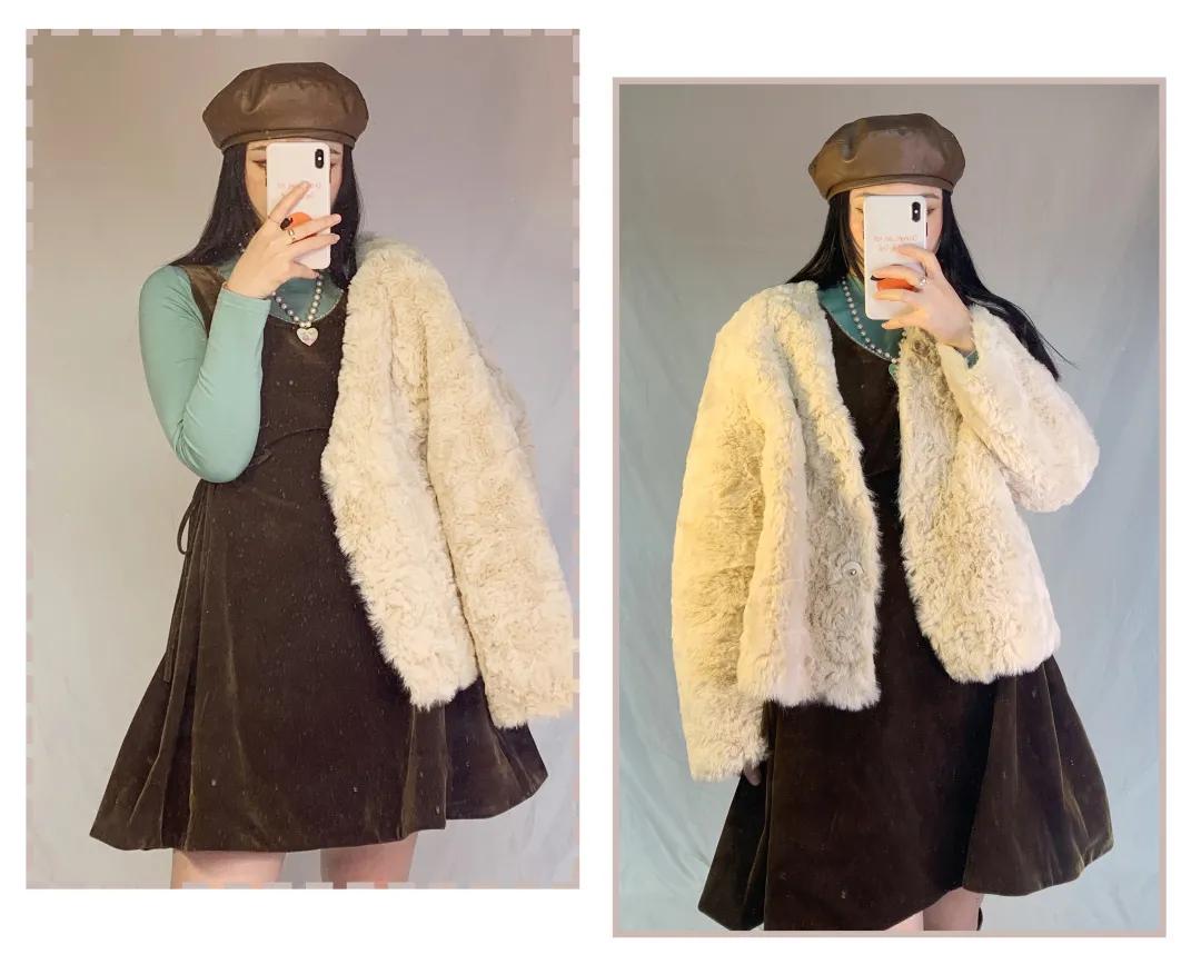 130斤苹果型身材外套女秋冬,梨型身材170斤女生穿搭高级感