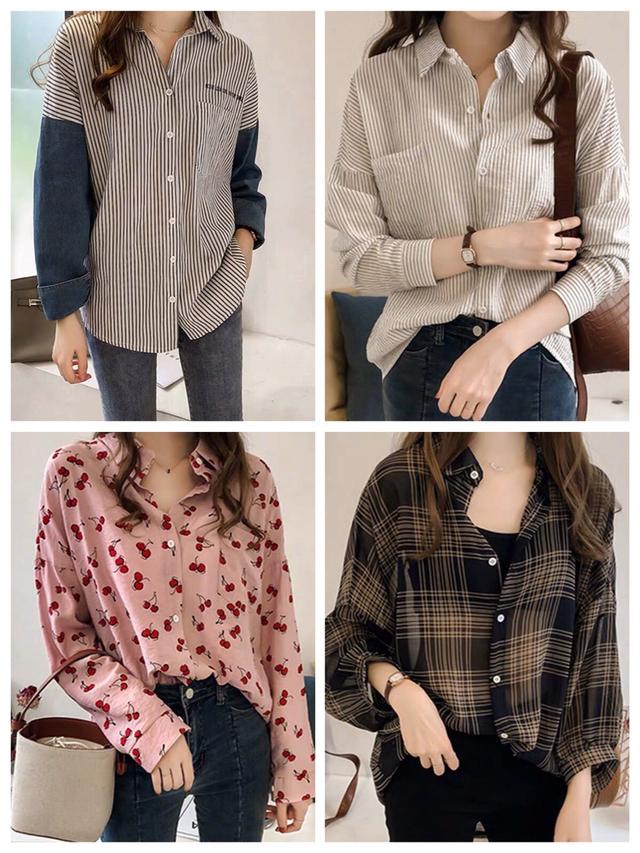 韩货文艺范衬衫,便宜又好的秋冬格子衬衫分享